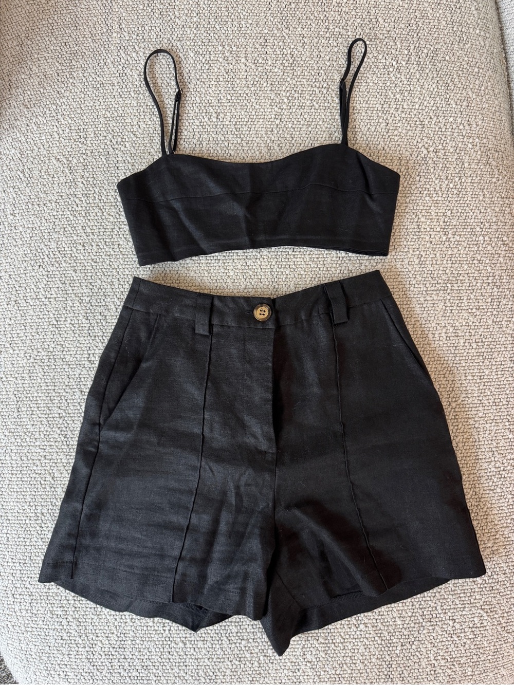 DISSH 3-Piece Linen Short Set